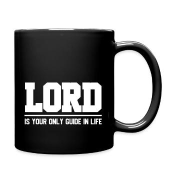 Christliche Sprüche - Tasse einfarbig - Schwarz - Rechts