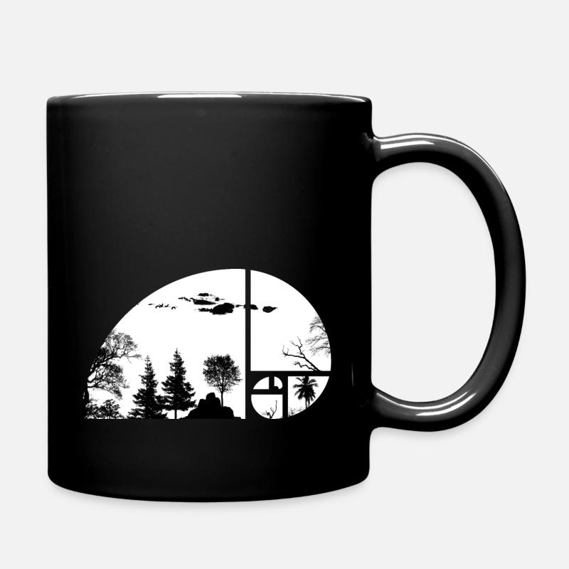 Fibonacci The Golden Ratio - Full Colour Mug - black