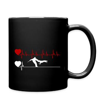 Heartbeat IGP Schutzhund Hundesport - Tasse einfarbig - Schwarz - Rechts