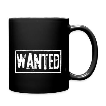 WANTED - Mug uni - noir - Droite