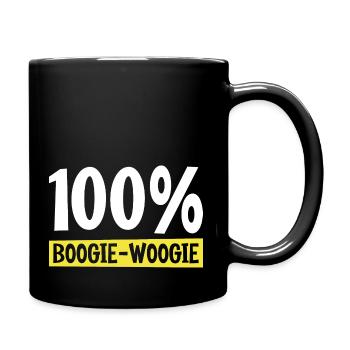 100% boogie woogie Cadeau humour personnalisé - Mug uni - noir - Droite