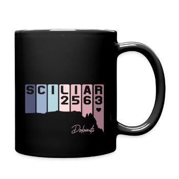Schlern Sciliar Dolomites Italie Tyrol du Sud Retro - Mug uni - noir - Droite