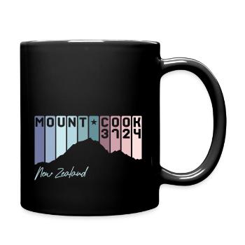 Mount Cook Aoraki New Zealand Nouvelle-Zélande Souvenir - Mug uni - noir - Droite