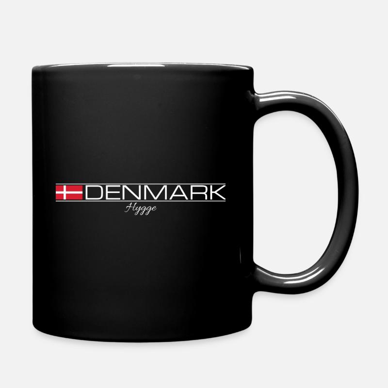 Denmark - Hygge - Dänemark - Tasse einfarbig - Schwarz
