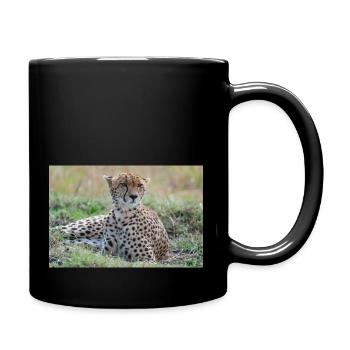 Ruhender Gepard IG31402 - Tasse einfarbig - Schwarz - Rechts