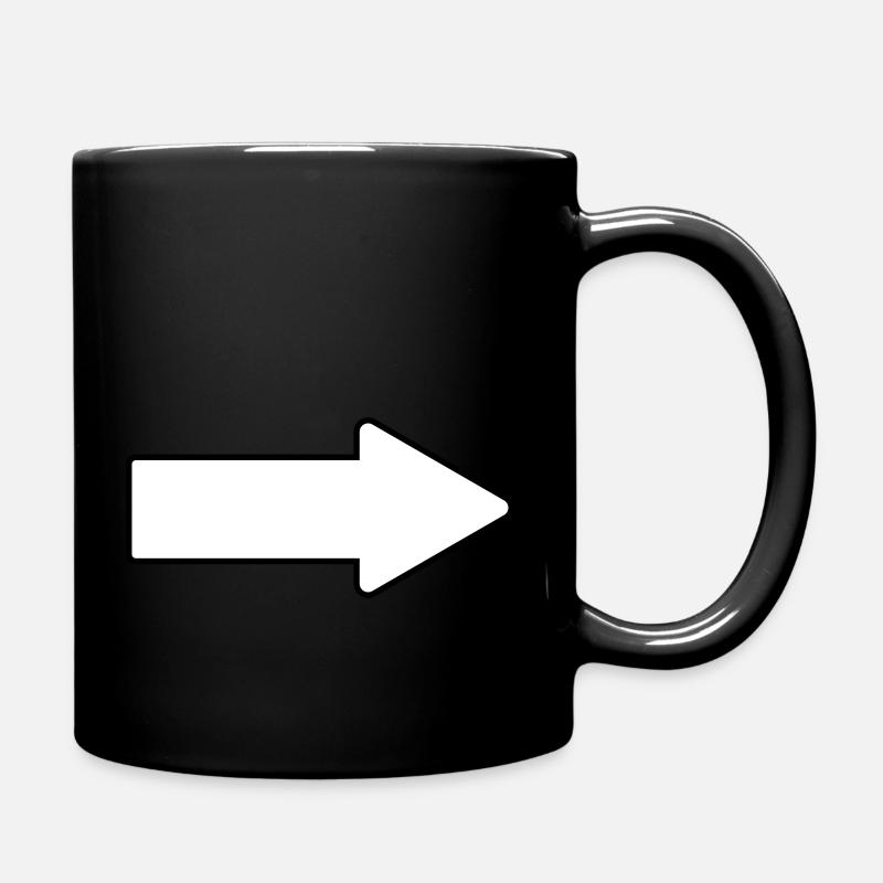 Flèche - Mug uni - noir
