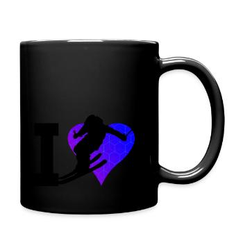 Skieurs Ski Freestyle - Mug uni - noir - Droite