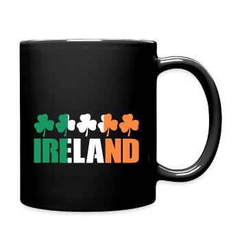 Irland - Tasse einfarbig - Schwarz - Rechts