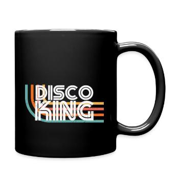 Disco King 80s aesthetic gifts and 80's shirts - Tasse einfarbig - Schwarz - Rechts