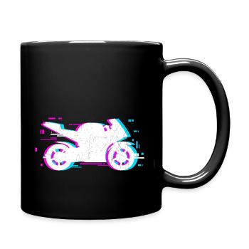 motorbike Design for a motorbike fan - Full Colour Mug - black - Right