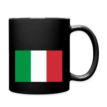 Flagge Italien / Italienische Flagge - Tasse einfarbig - Schwarz - Rechts