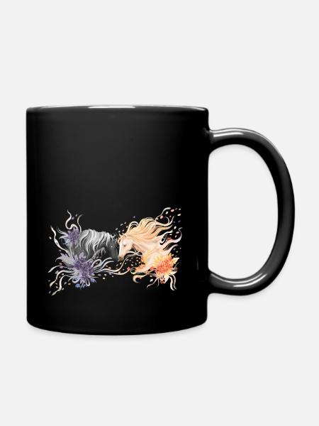Horses - Full Colour Mug - black