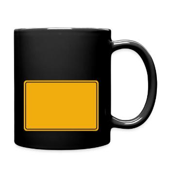 Place sign Germany blank template - Full Colour Mug - black - Right