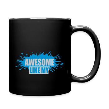 Awesome Like My Template - Full Colour Mug - black - Right