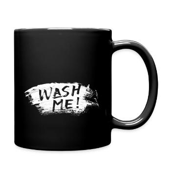 Wash Me - Full Colour Mug - black - Right