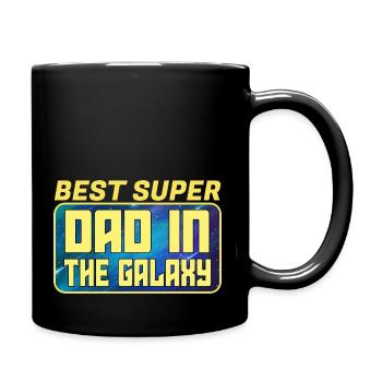 Der Beste Super DAD In Der Galaxy - Tasse einfarbig - Schwarz - Rechts