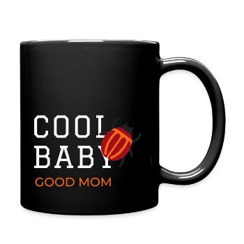 cool baby good mom - bébé original vêtements - Mug uni - noir - Droite