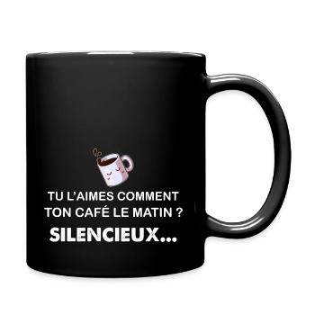 Expression Humour Café Du Matin - Mug uni - noir - Droite