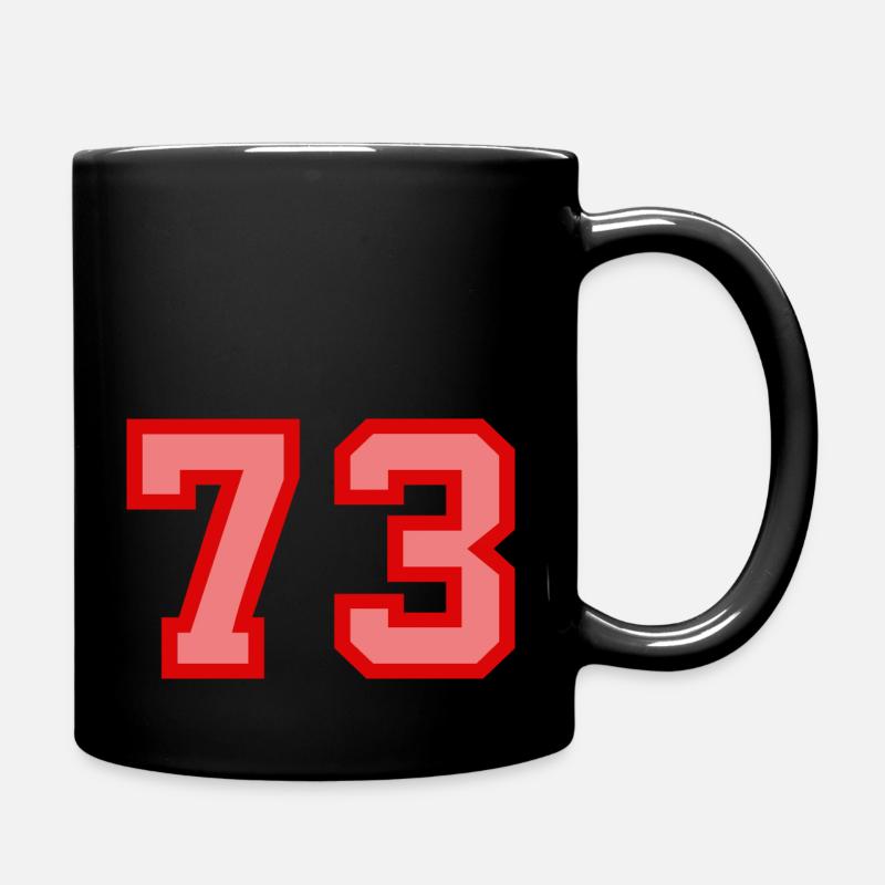 Cool Retro Retrostyle Jersey Number Back Number - Full Colour Mug - black