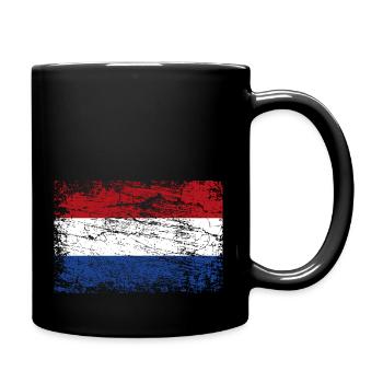 Drapeau des Pays-Bas - Mug uni - noir - Droite