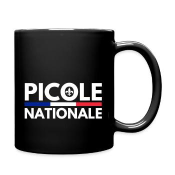 Picole Nationale - Fleur de Lys - Mug uni - noir - Droite