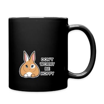 Rabbit - Full Colour Mug - black - Right