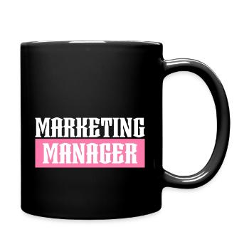 Marketing Manager tshirt rose noir - Mug uni - noir - Droite