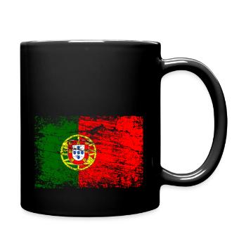 Drapeau du Portugal - Mug uni - noir - Droite