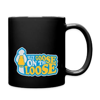goose on the loose - Tasse einfarbig - Schwarz - Rechts