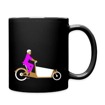 Cargo bike - Full Colour Mug - black - Right
