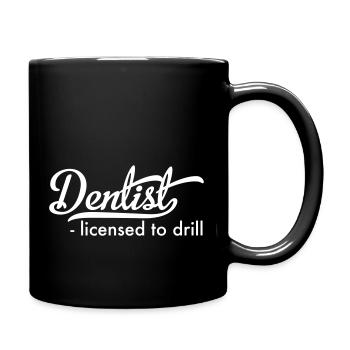 Dentiste - Mug uni - noir - Droite
