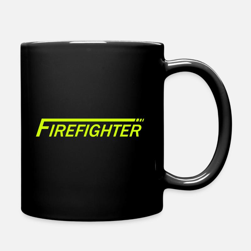 Firefighter - Tasse einfarbig - Schwarz