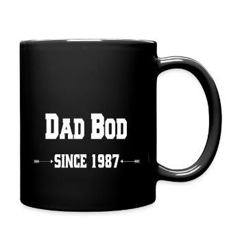 Dad Bod since 1987 - Tasse einfarbig - Schwarz - Rechts