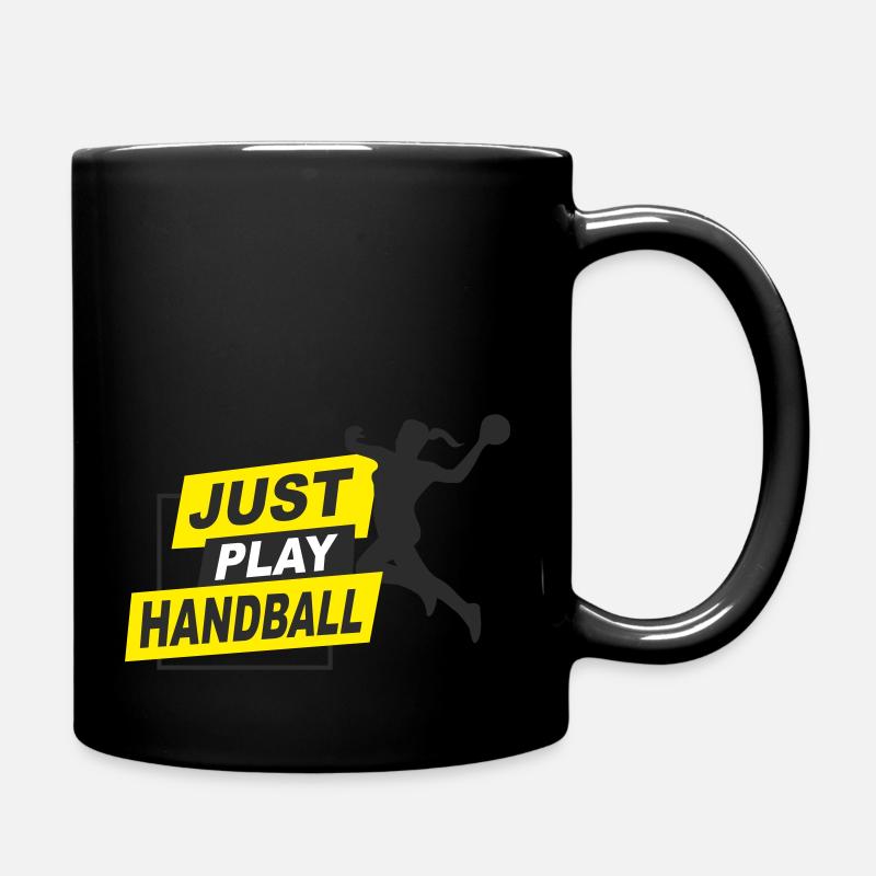 Handball - just play handball - Full Colour Mug - black