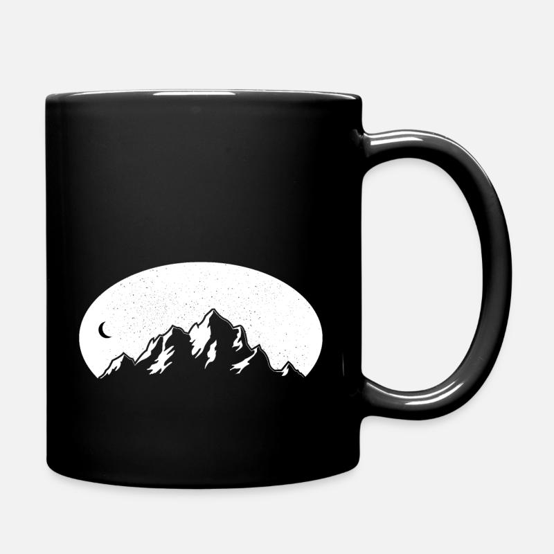 Conception de montagne Wanderer - Mug uni - noir