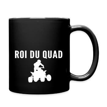 Roi du quad / humour motocross - Mug uni - noir - Droite