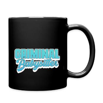 Criminal Babysitter - Correction Officer Prison - Tasse einfarbig - Schwarz - Rechts