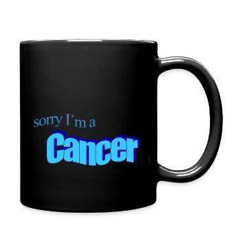 Sorry I'm a Cancer - Full Colour Mug - black - Right