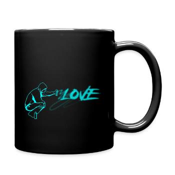 GRAFFITI LOVE - Full Colour Mug - black - Right