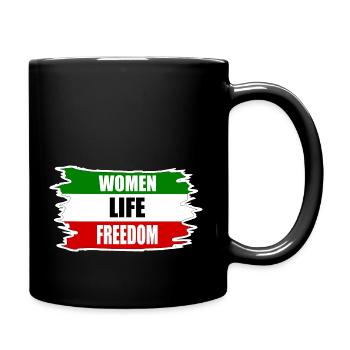 Women life freedom - Mug uni - noir - Droite
