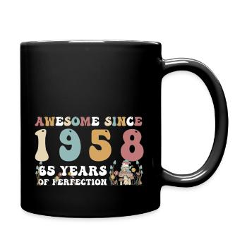 Génial depuis 1958 65 Année de Perfection - 65ème - Mug uni - noir - Droite