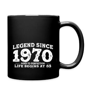 Légende depuis 1970 53 Année de Perfection - 53ème - Mug uni - noir - Droite