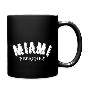 Miami Beach - Tasse einfarbig - Schwarz - Rechts