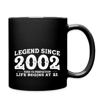 Légende depuis 2002 21 Année de Perfection - 21ème - Mug uni - noir - Droite