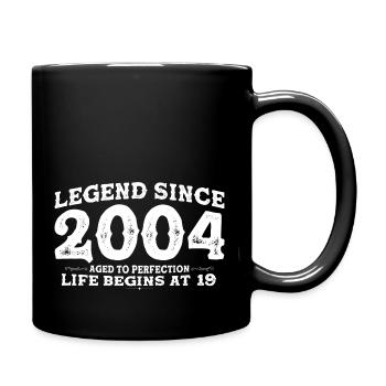 Legend Since 2004 19 Year of Perfection - 19th - Full Colour Mug - black - Right