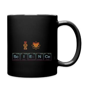 I LOVE SCIENCE - Science Symbols - Full Colour Mug - black - Right