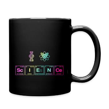 I LOVE SCIENCE - Science Symbols - Full Colour Mug - black - Right
