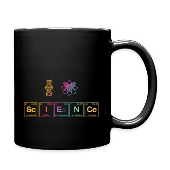 I LOVE SCIENCE - Science Symbols - Full Colour Mug - black - Right