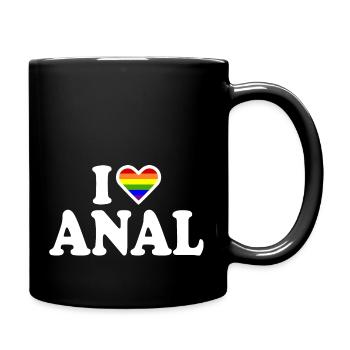 I love anal - Full Colour Mug - black - Right