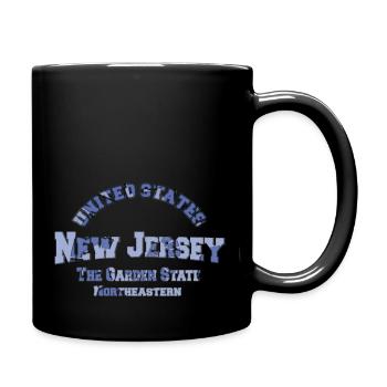Bundesstaat New Jersey - Tasse einfarbig - Schwarz - Rechts